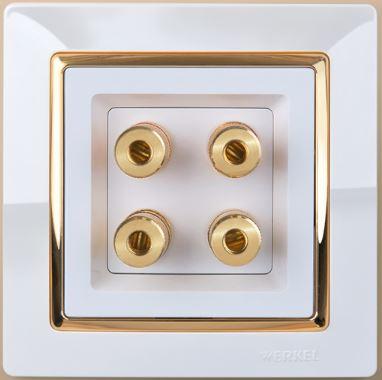 Белый/золото